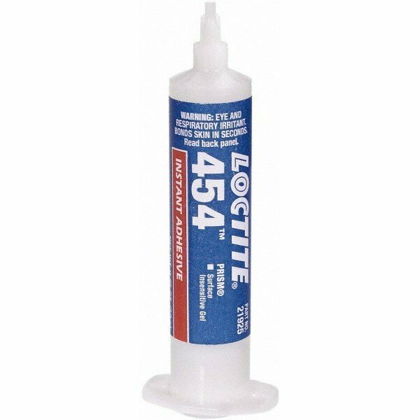 Loctite 454 Prism Instant Adhesive, Surface Insensitive Gel 10 gm Net Wt. Syringe LOC21925